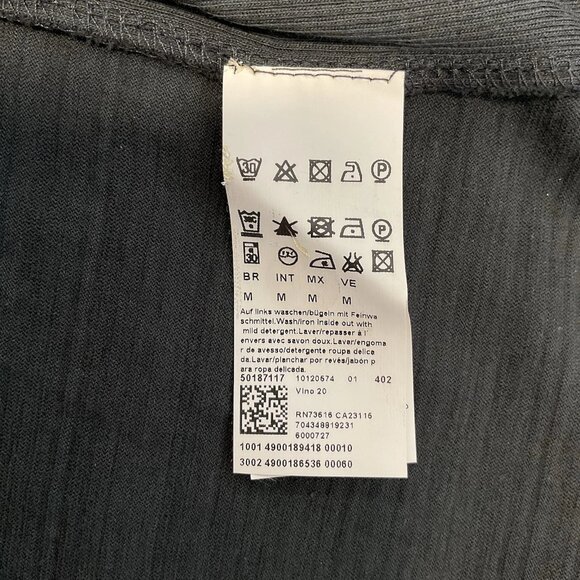 Hugo Boss Men’s Black V-neck Cotton Regular Fit Knit Sweater Size M - Picture 5 of 7